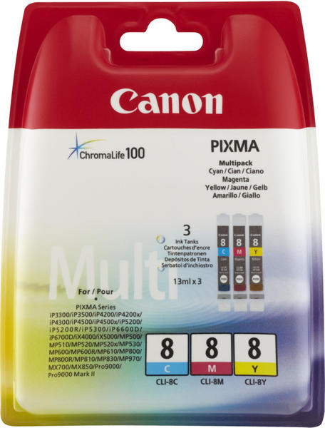 Canon CLI-8 Multipack 3-farbig (621B026)