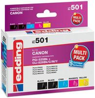 pureINK 170745990013, pureINK CA525-526MP5 CMYKK Druckerpatrone