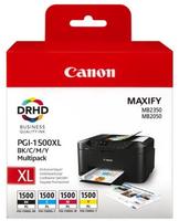 Canon 9182B004, Canon Tinten 9182B010 PGI-1500XL Multipack KCMY, 4 St&uuml;ck (1 x 34,7