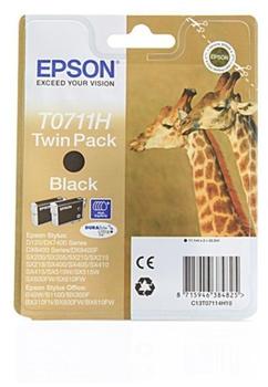 Epson T0711 schwarz Doppelpack (C13T07114H10)
