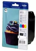 Brother LC-123RBWBP, Brother LC123RBWBP Tintenpatrone Multipack (ca. 1800 Seiten)