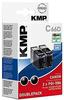 KMP 1504,0021, KMP Druckerpatrone ersetzt Canon PGI-5BK Kompatibel 2er-Pack...