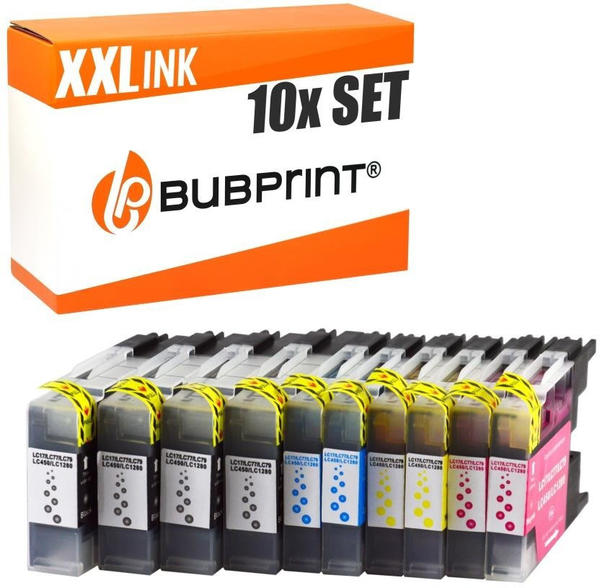Bubprint 40127735 ersetzt Brother LC-1280XL 10er Pack