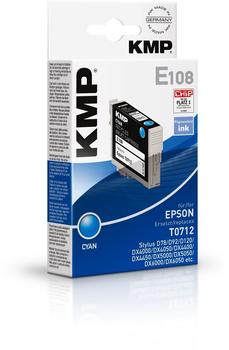 KMP E108 ersetzt Epson T0712 cyan (1607,0003)