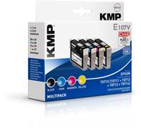 KMP E107V - Tintenpatronen - Multipack - kompatibel Epson T0715 (1607,4005)