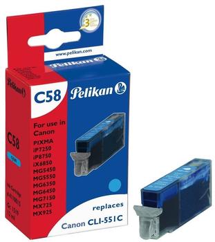 Pelikan C58 ersetzt Canon CLI-551CXL cyan (4110015)