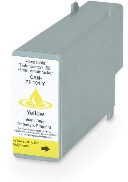 Logic-Seek Tintenpatrone für Canon PFI101 yellow 130ml