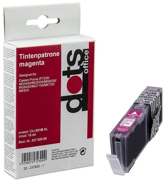 Dots Office 1519,0006 ersetzt Canon CLI-551XL magenta