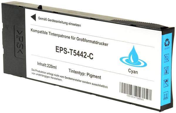Logic-Seek Tintenpatrone für Epson C13T544200 cyan 220ml,