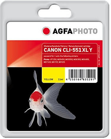 AgfaPhoto APCCLI551XLY ersetzt Canon CLI-551YXL gelb