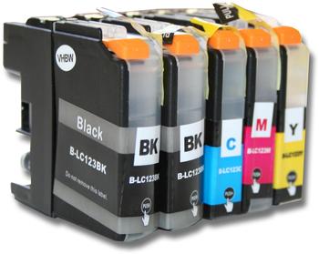 kompatible Ware kompatibel zu Broher LC-123BK schwarz + LC-123 CMYK