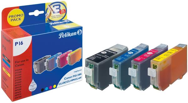 Pelikan Printing Pelikan P16 ersetzt Canon PGI-5BK / CLI-8 (361813)