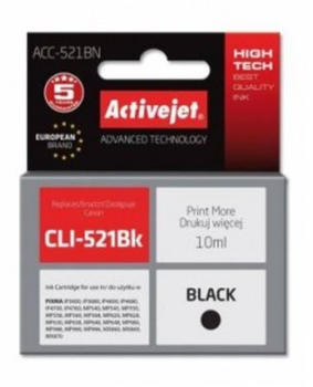 ActiveJet ACC-521BN ersetzt Canon CLI-521BK schwarz