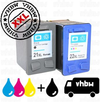 kompatible Ware kompatibel zu HP 21XL schwarz + 22XL CMY
