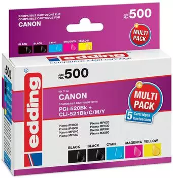 edding EDD-500 ersetzt Canon PGI-520/CLI-521
