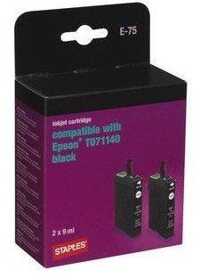 kompatible Ware Staples Tinte f.Epson D78/DX4000 2Pack schwarz T071140 STAPLES