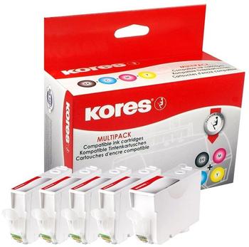KORES kompatibel zu Canon PGI-5BK schwarz + CLI-8 je CMYK (G1503KIT)