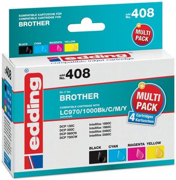 Edding kompatibel zu Brother LC-970/LC-1000 CMYK (18-408)