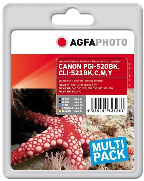AgfaPhoto APCCLI521SETD ersetzt Canon CLI-521/PGI-520BK