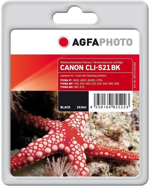 AgfaPhoto APCCLI521BD ersetzt Canon CLI-521BK schwarz