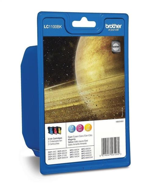 Brother LC-1100 Multipack 3-farbig (LC1100RBWBPDR)