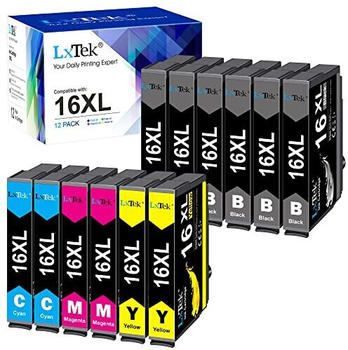 LxTek ersetzt Epson 16XL 12er Pack