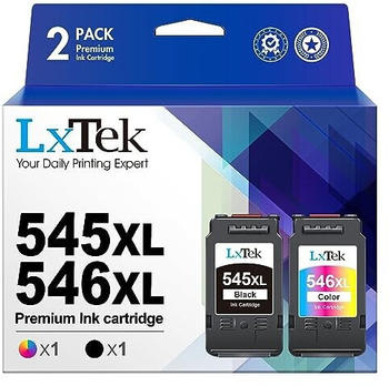 LxTek ersetzt Canon PG-545XL / CL-546XL color + schwarz