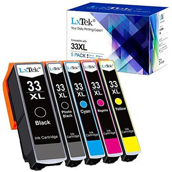 LxTek ersetzt Epson 33XL 5er Pack