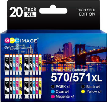 GPC Image ersetzt Canon PGI-570XL / CLI-571XL 20er Pack