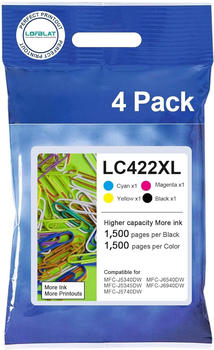 LOFBLAT ersetzt Brother LC-422XL 4er Pack