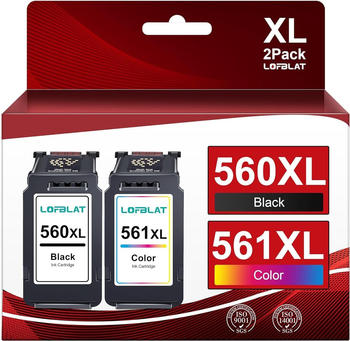 LOFBLAT ersetzt Canon PG-560XL/CL-561XL schwarz + color