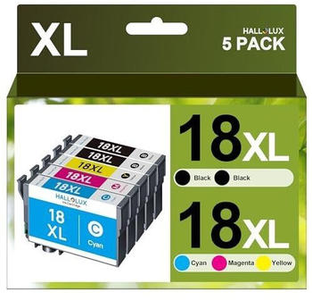 HALLOLUX ersetzt Epson 18XL 5er Pack