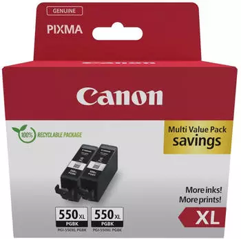 Canon PGI-550PGBK XL Doppelpack (6431B010)