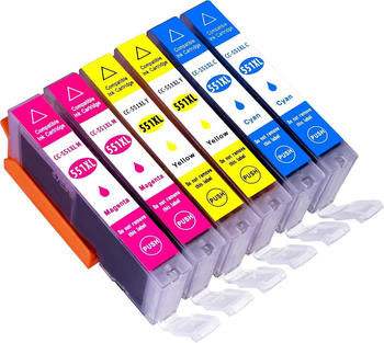 ESMOnline ersetzt Canon CLI-551XL 6er Pack
