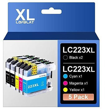 LOFBLAT ersetzt Brother LC-223XL 5er Pack