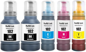 SHUOLEI ersetzt Epson 102 5er Pack