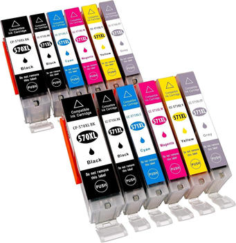 ESMOnline ersetzt Canon PGI-570XL / CLI-571XL 12er Pack