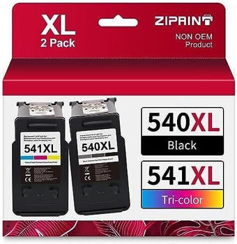 ZIPRINT ersetzt Canon CL-541XL / PG-540XL schwarz + color