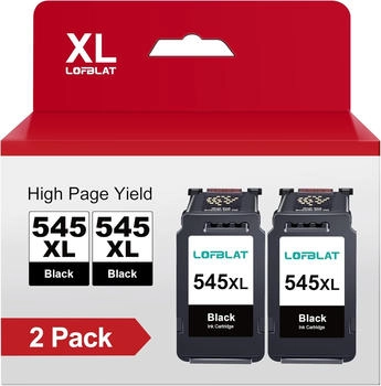 LOFBLAT ersetzt Canon PG-545XL schwarz Doppelpack