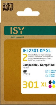 ISY ersetzt HP 301XL schwarz + color