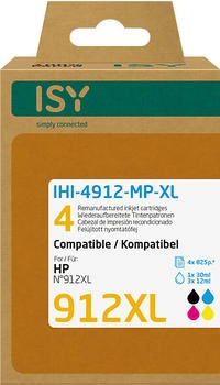 ISY ersetzt HP 912XL 4er Pack