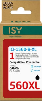 ISY ersetzt Canon PG-560XL schwarz