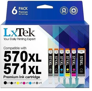 LxTek ersetzt Canon PGI-570XL / CLI-571XL 6er Pack
