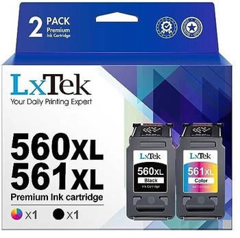 LxTek ersetzt Canon PGI-560XL / CLI-561XL schwarz + color