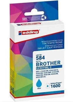 edding Druckerpatrone ersetzt Brother LC3219XLC cyan (18-584-01)