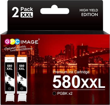 GPC Image ersetzt Canon PGI-580XXL Doppelpack schwarz