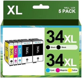 HALLOLUX ersetzt Epson 34XL 5er Pack