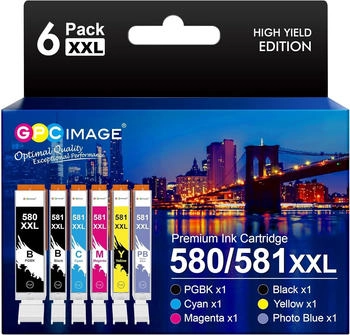 GPC Image ersetzt Canon PGI-580XXL / CLI-581XXL 6er Pack