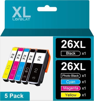 LOFBLAT ersetzt Epson 26XL 5er Pack