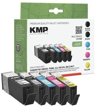KMP ersetzt Canon PGI-580XXL / CLI-581XXL 5er Pack